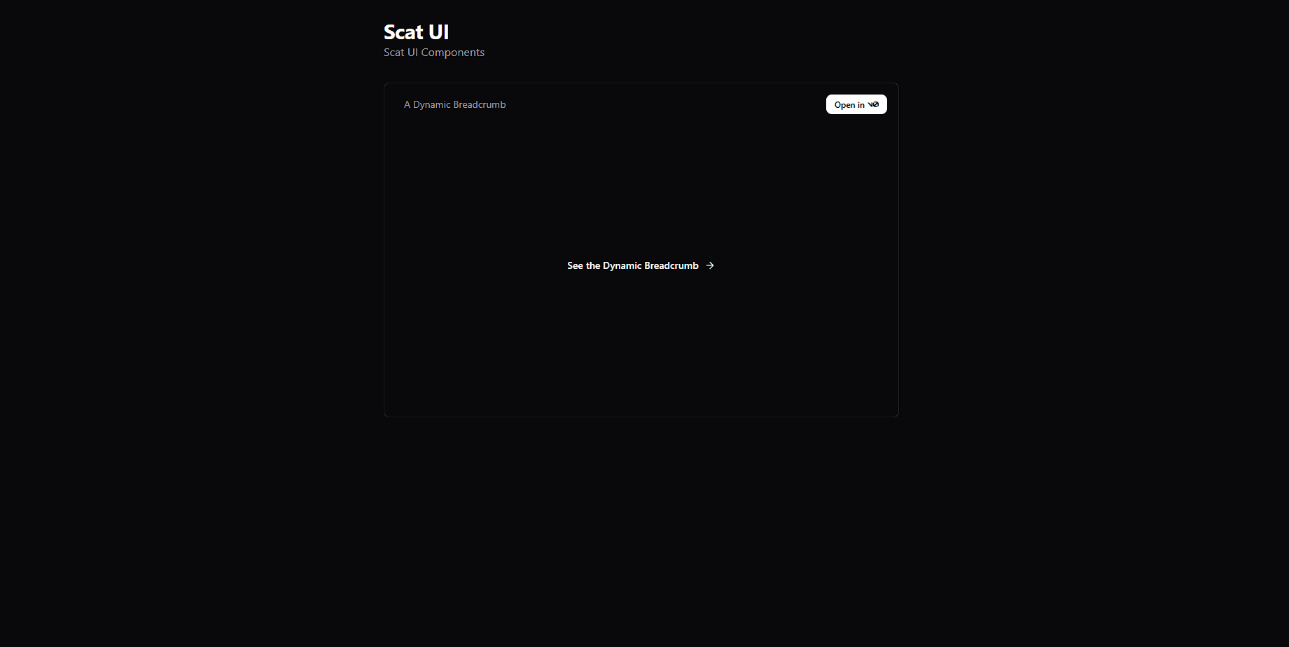 Scat UI